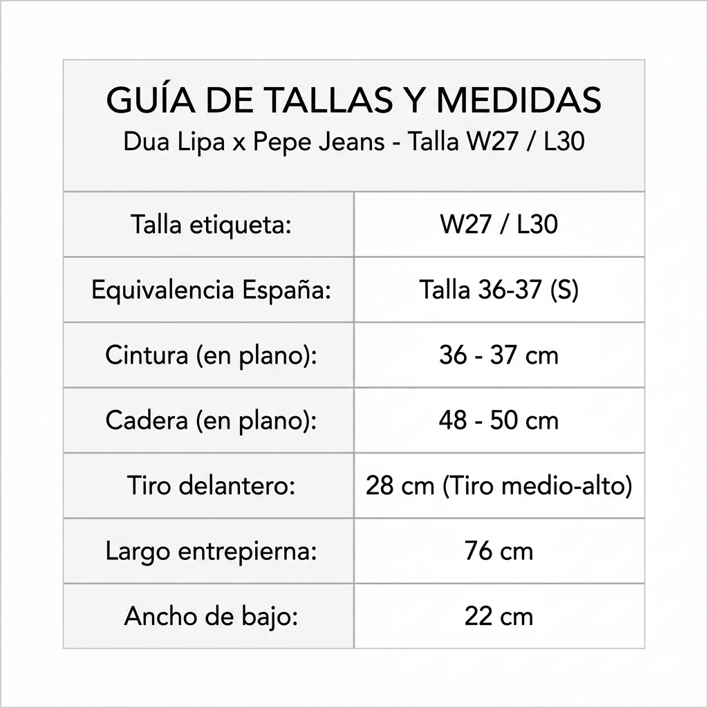 Jeans Rectos Dua Lipa x Pepe Jeans London - Amarillo Mostaza (Bajo con vuelta)