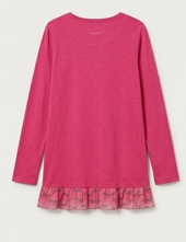 Vestido Desigual Fucsia Mandala Lentejuelas Talla 11/12 años