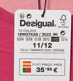 Vestido Desigual Fucsia Mandala Lentejuelas Talla 11/12 años