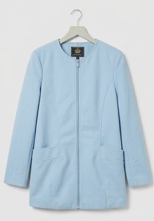 Abrigo / Chaqueta Ligera Azul Pastel Brave Soul "Herrera" (Talla S/38)