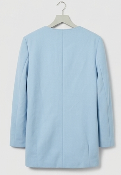 Abrigo / Chaqueta Ligera Azul Pastel Brave Soul "Herrera" (Talla S/38)